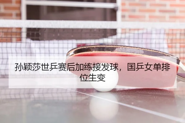 孙颖莎世乒赛后加练接发球，国乒女单排位生变（NG28）